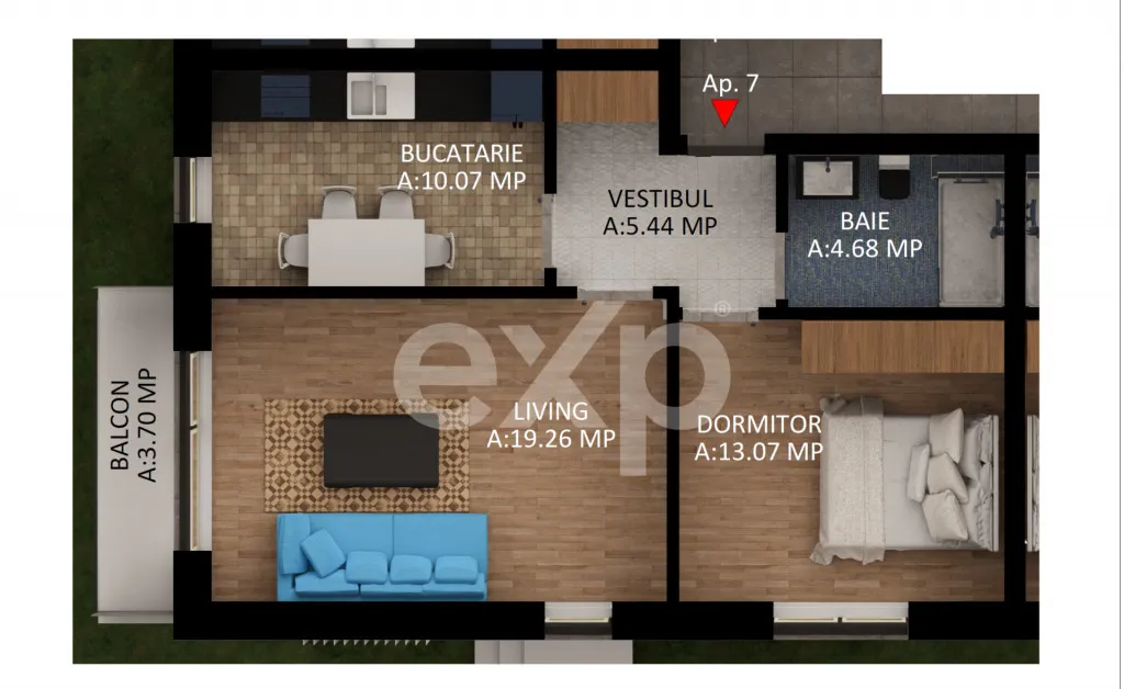 2 camere proiect boutique dobroesti