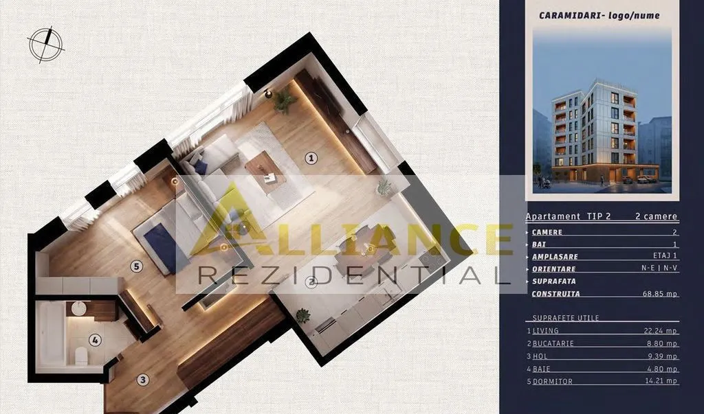 Caramidari residence locatie premium parc metrou 1 5 camere