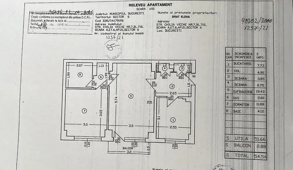 apartament 2 camere 1980 semidecomandat drumul taberei auchan