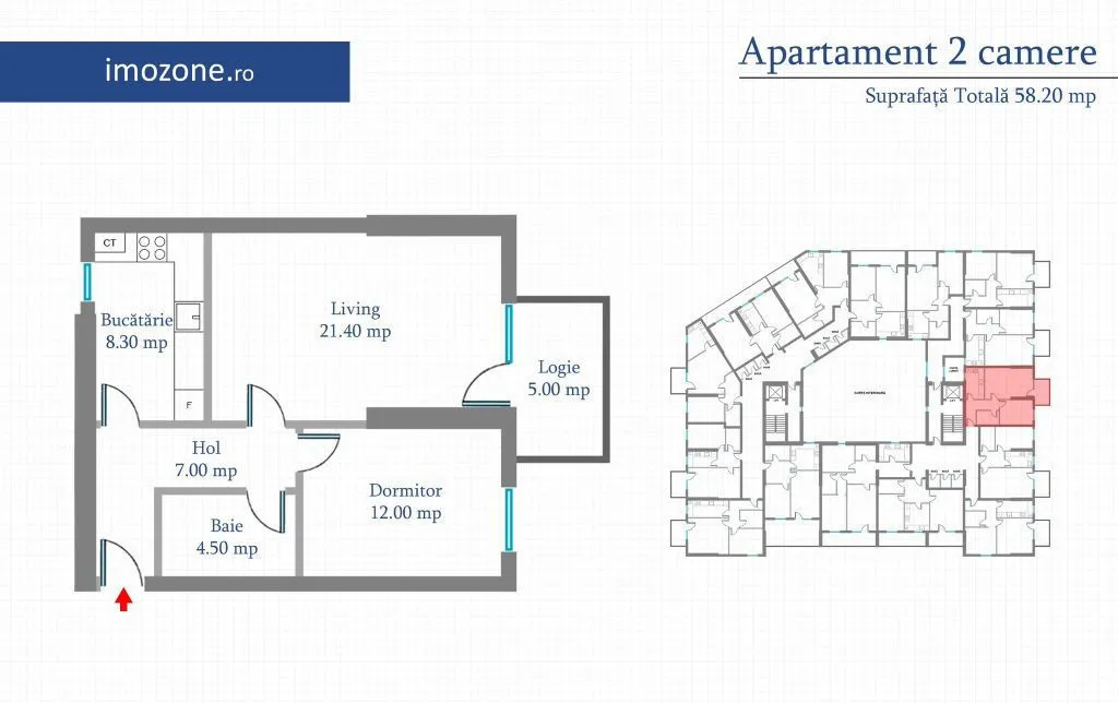 Militari Metrou Preciziei 2 Camere 58 2 mp Ideal Investitie sau Locuinta