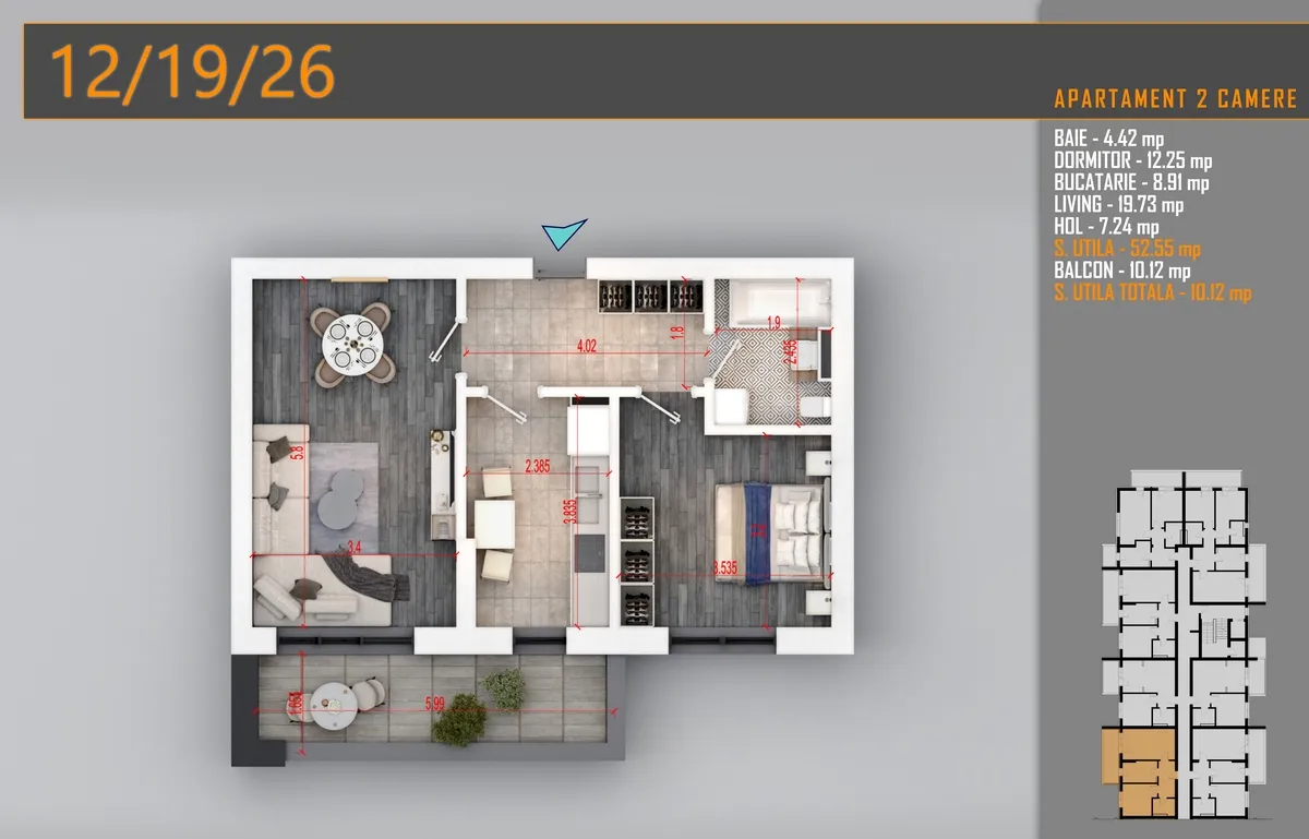 Titan Pallady 2 camere premium direct dezvoltator ideal locuire investitie