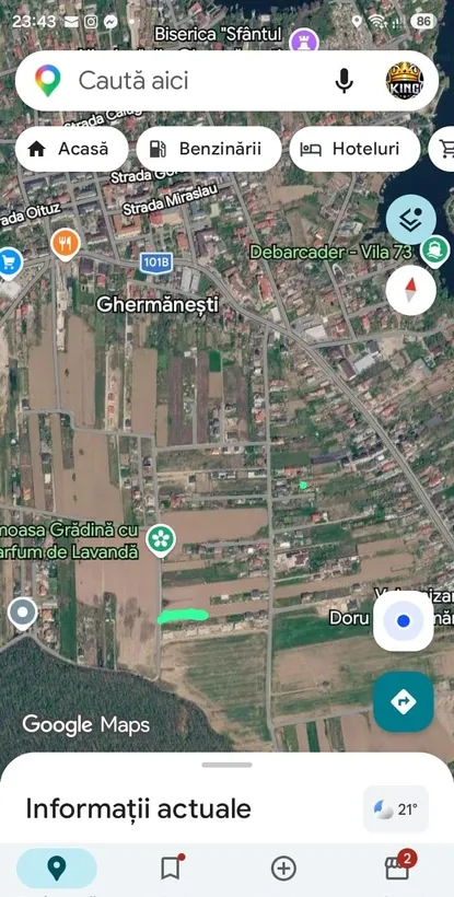 Teren Snagov 400 la distanta de 2 strazi de primaria Snagov