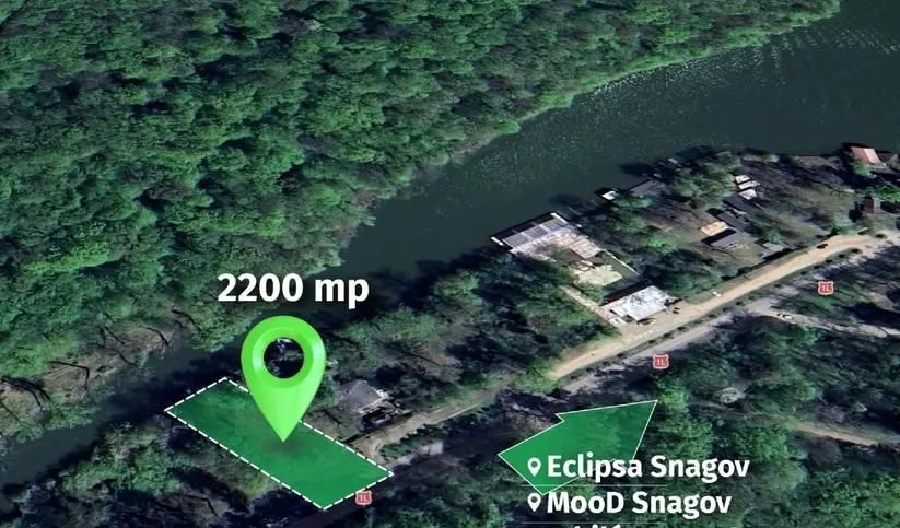 Snagov teren 2200 mp deschidere la ponton