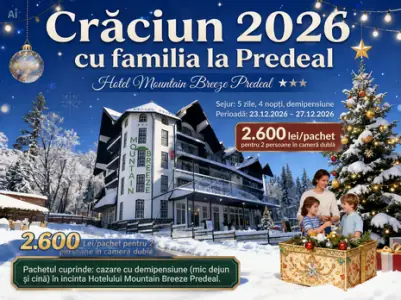 Crăciun 2026 cu familia la Predeal