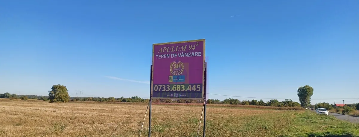 Teren intravilan 4500 mp stradal intre Sabareni si Joita