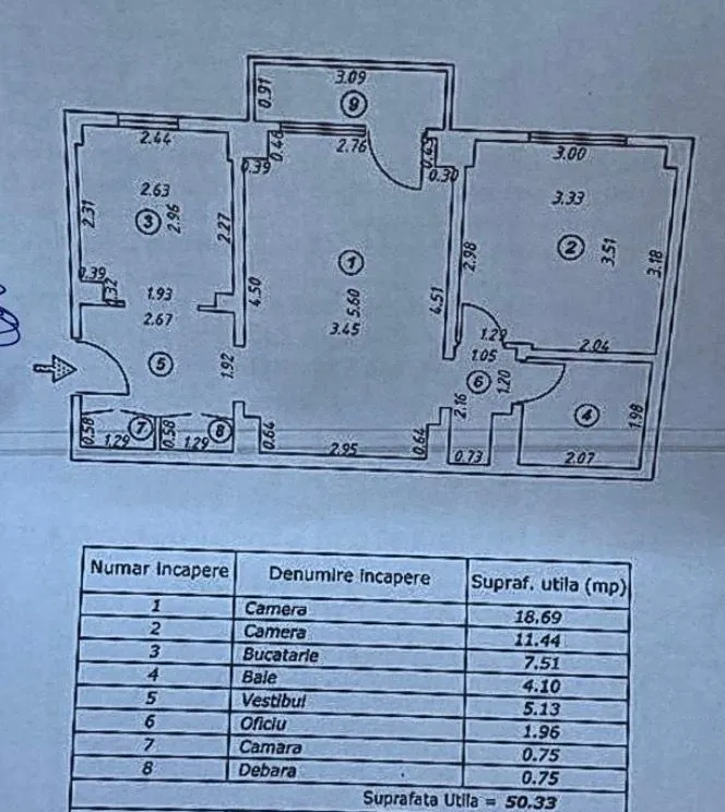 Ghencea Apartament 2 camere bloc 1986