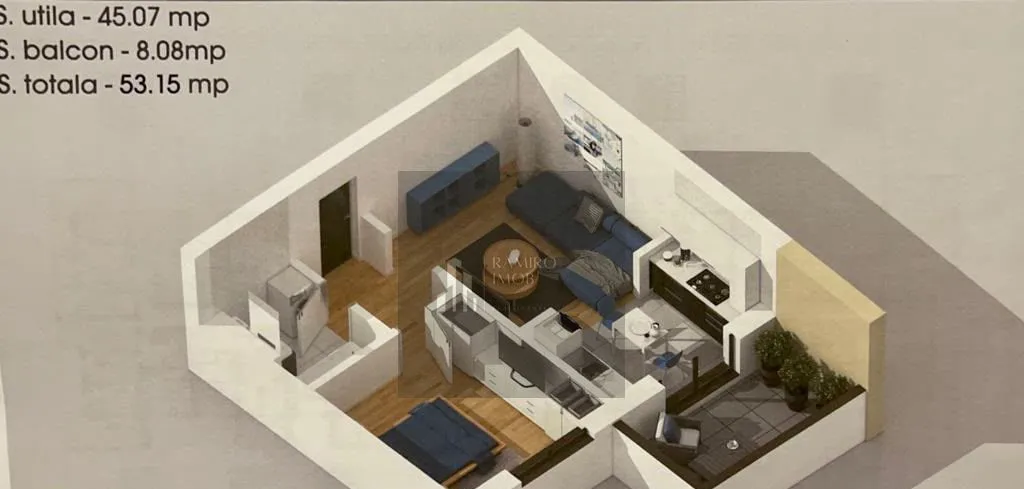 Apartament 2 camere zona Piata Salajan