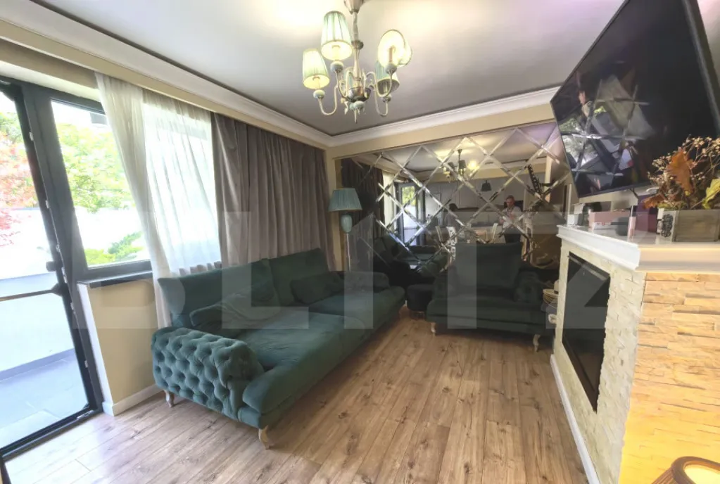 Apartament cu gradina 2 camere langa Lidl Bucium