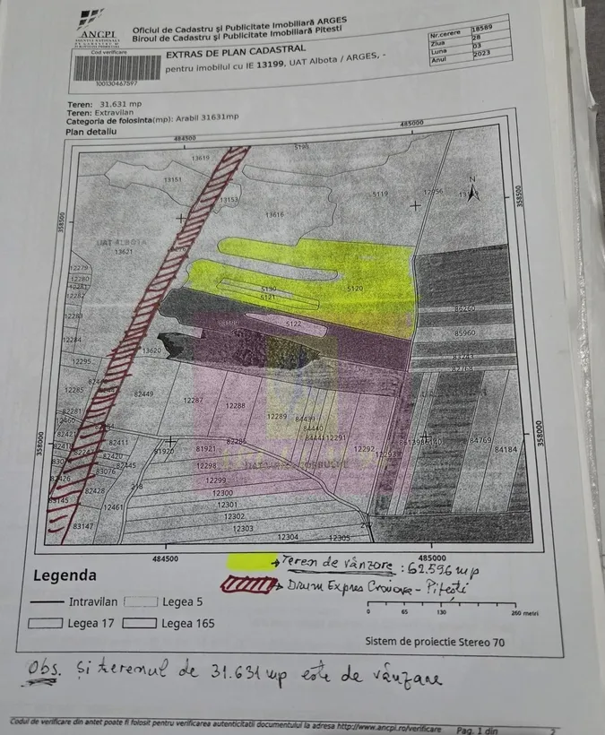 Teren 6 26 ha langa DEx12 Pitesti