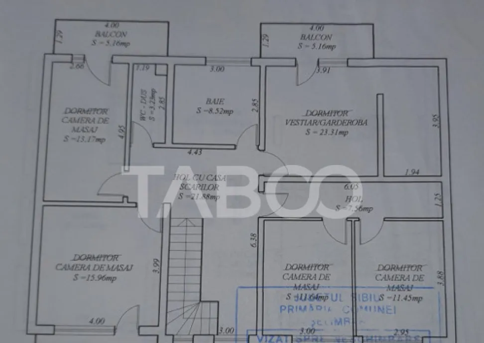 Apartament la casa de vanzare 4 camere 2 bai 118 mp Slimbar