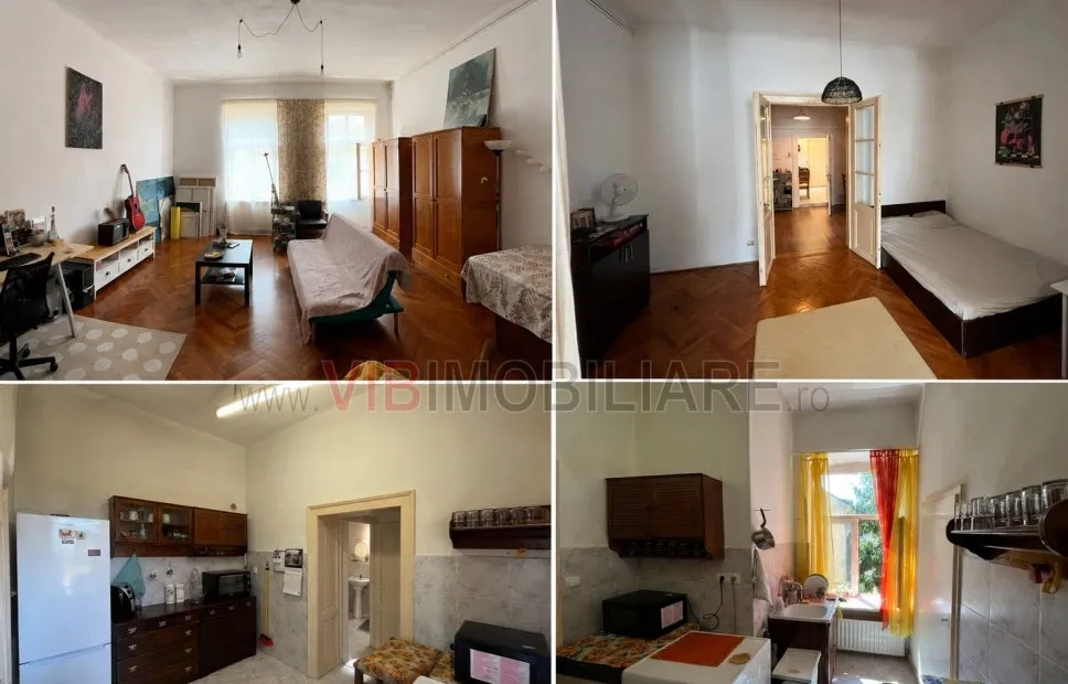 Timisoara apartament spatios 1 camera 84 mp in cladire istorica pe malul Begai