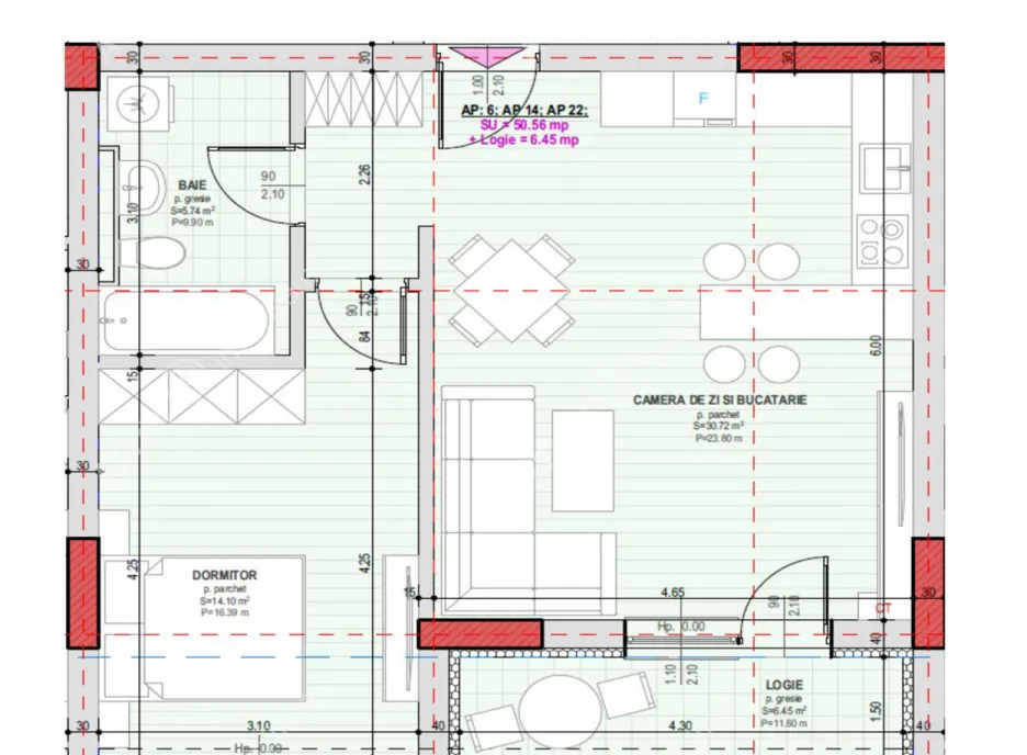 Apartament de 2 camere cu loc de parcare situat in zona Pict