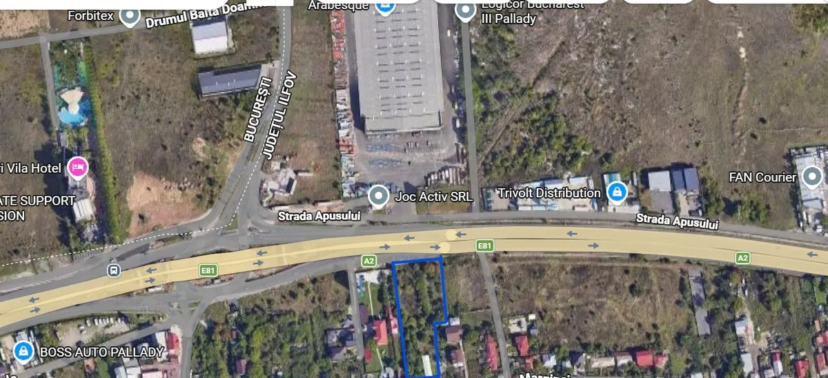 Catelu Teren de vanzare 2 290mp acces rapid catre A2