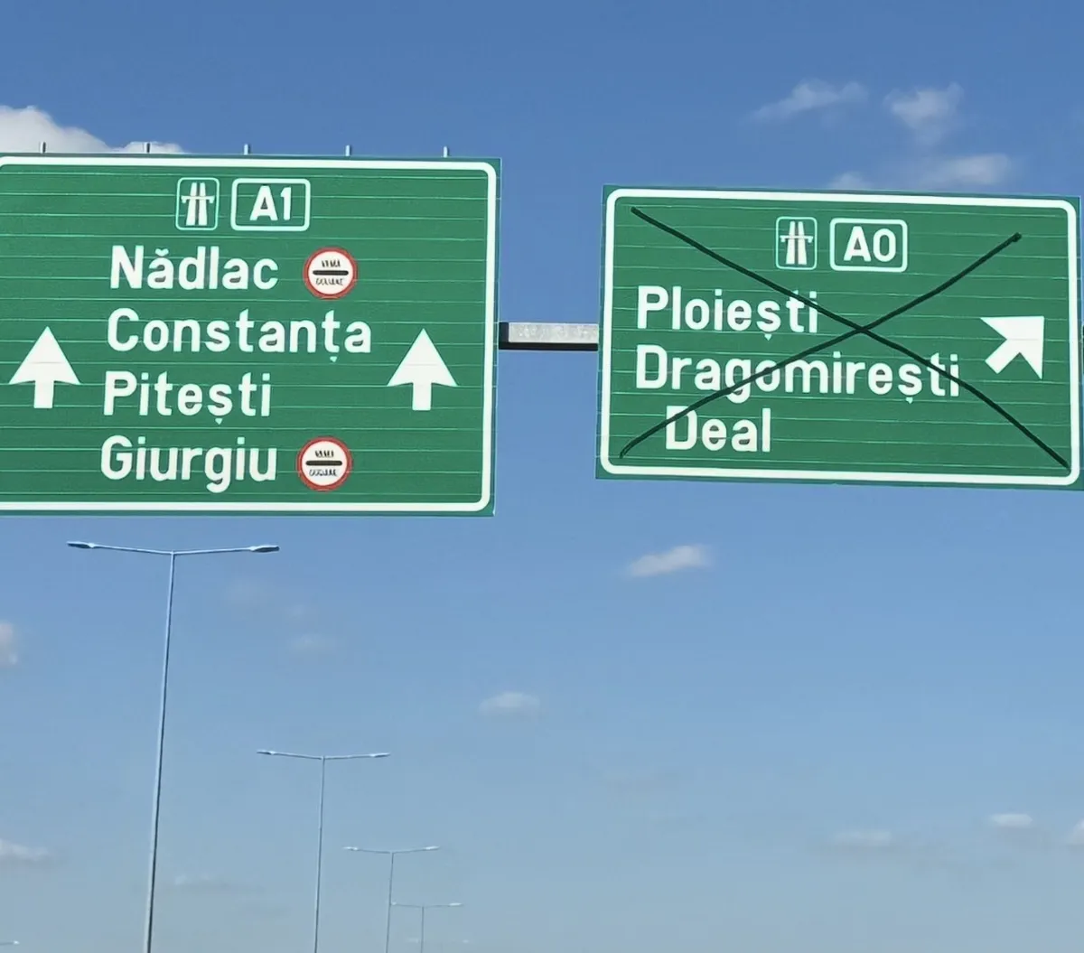 Autostrada A1 km 17 Bucuresti Pitesti inelul 0