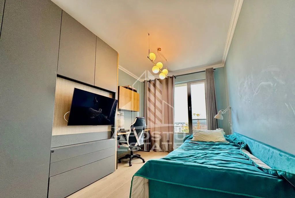 Apartament modern 3 camere 76 mp 2 bai Complet mobilat si utilat