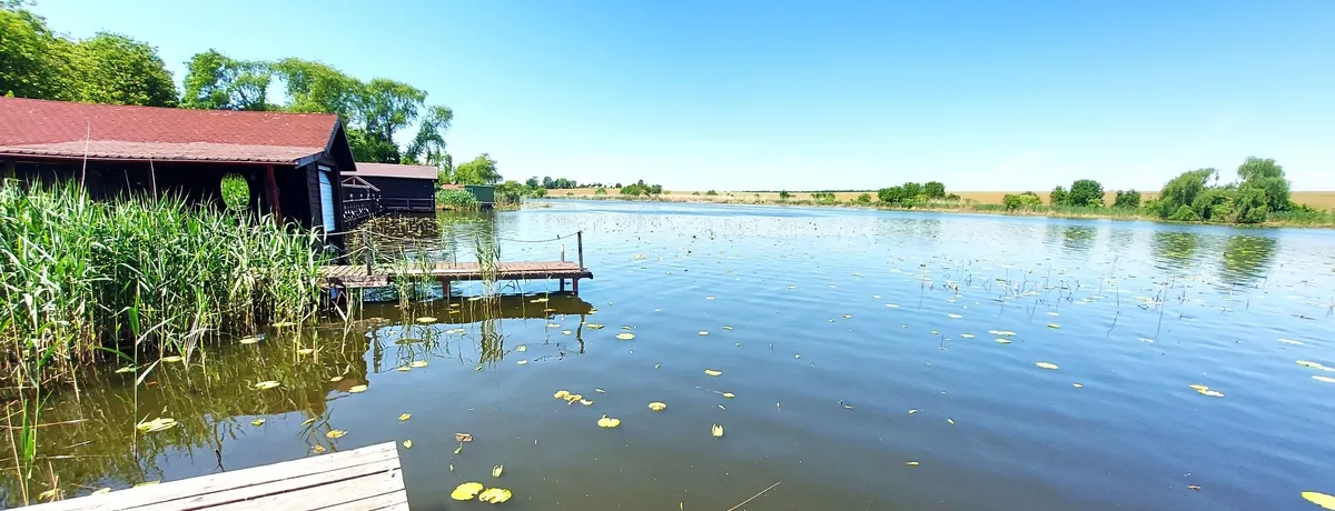 Teren Snagov Ciofliceni cu deschidere la lac Ponton si garaj barca