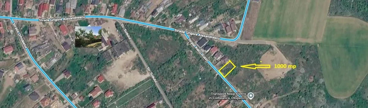 De vanzare teren 1000 mp peris Toate utilitatile Zona linistita