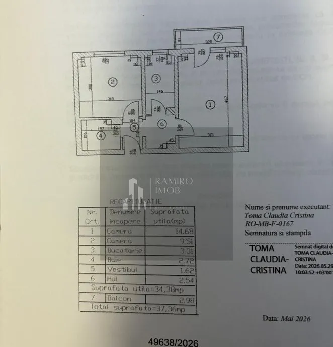 Apart 2 camere decomandat Constantin Brancoveanu / Lamotesti