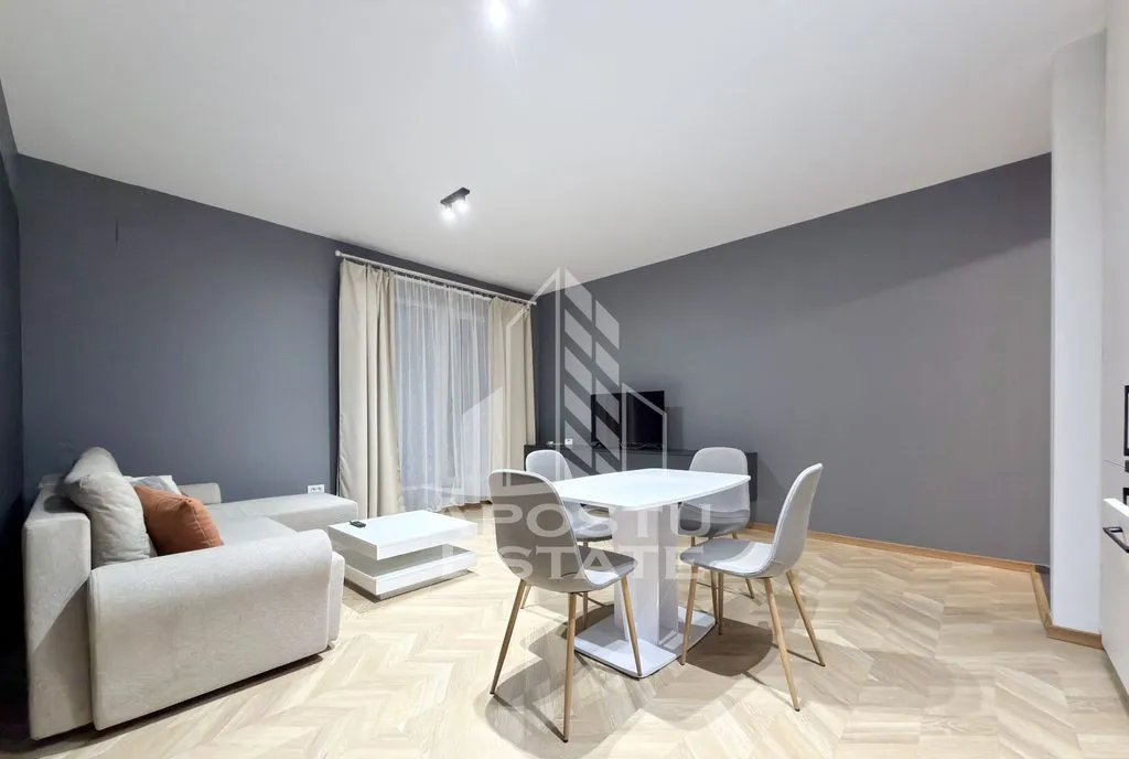 Apartament cu 2 camere mobilat si gradina de 30 mp in Giroc la asfalt