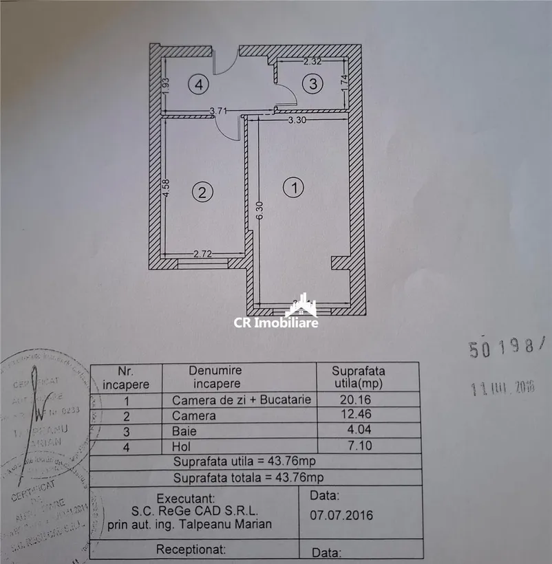 Nicolae Teclu Apartament 2 camere Palladium Residence loc de parcare