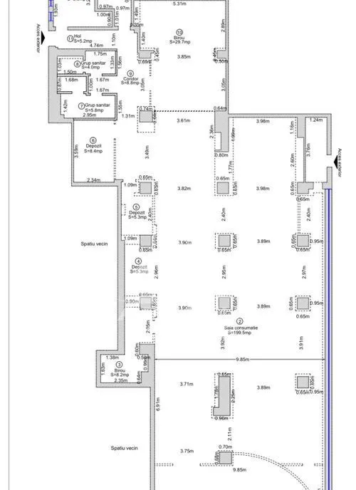 Spatiu comercial de inchiriat 347 mp Gh Lazar Circumvalatiunii