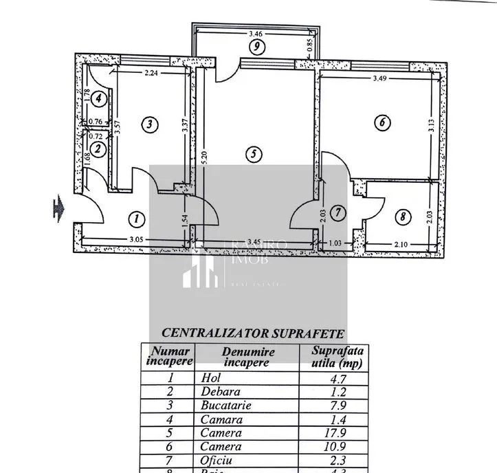 Apartament 2 camere etaj 1/1979 Berceni/Brancoveanu