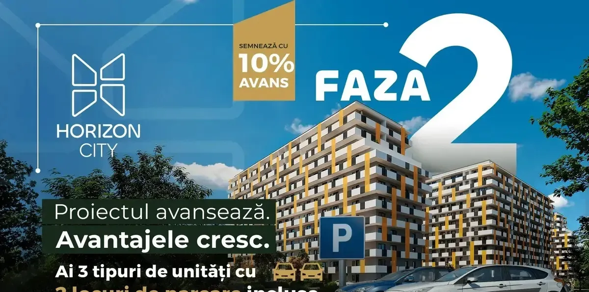 Pipera oferta exclusiva Horizon City Pipera 2 Camere Discount 10 000 eur tva