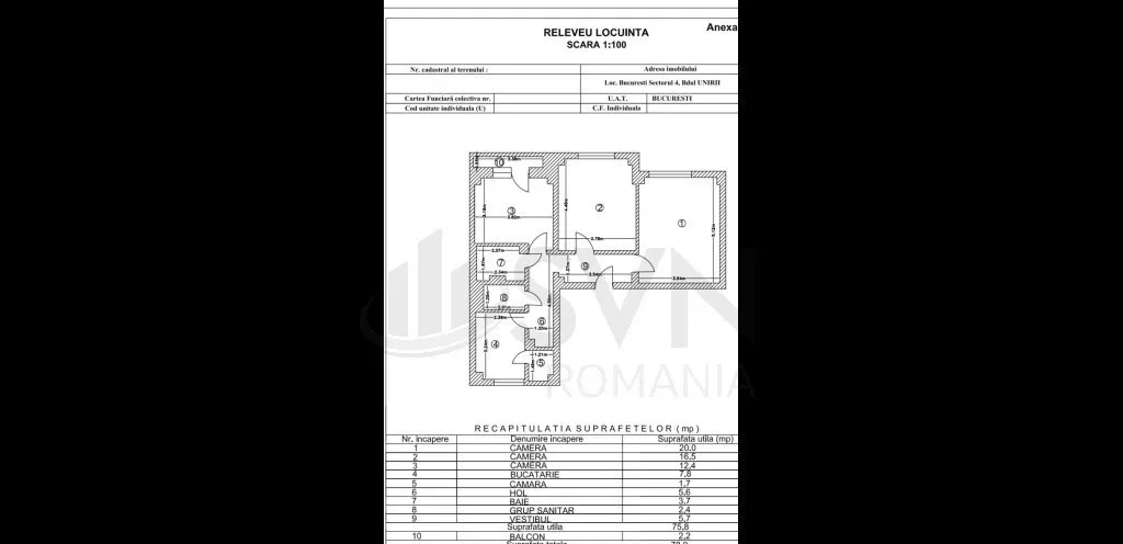 Unirii l Fantani l Apartament 3 camere renovat