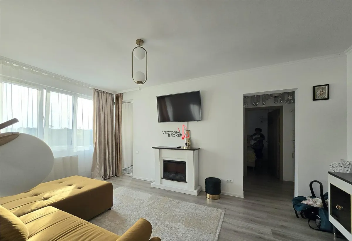 Obor 10 min distanta metrou Obor etaj 4/10 renovat mobilat si utilat