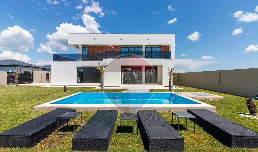 Vila premium cu piscina Balotesti Teren 800 mp