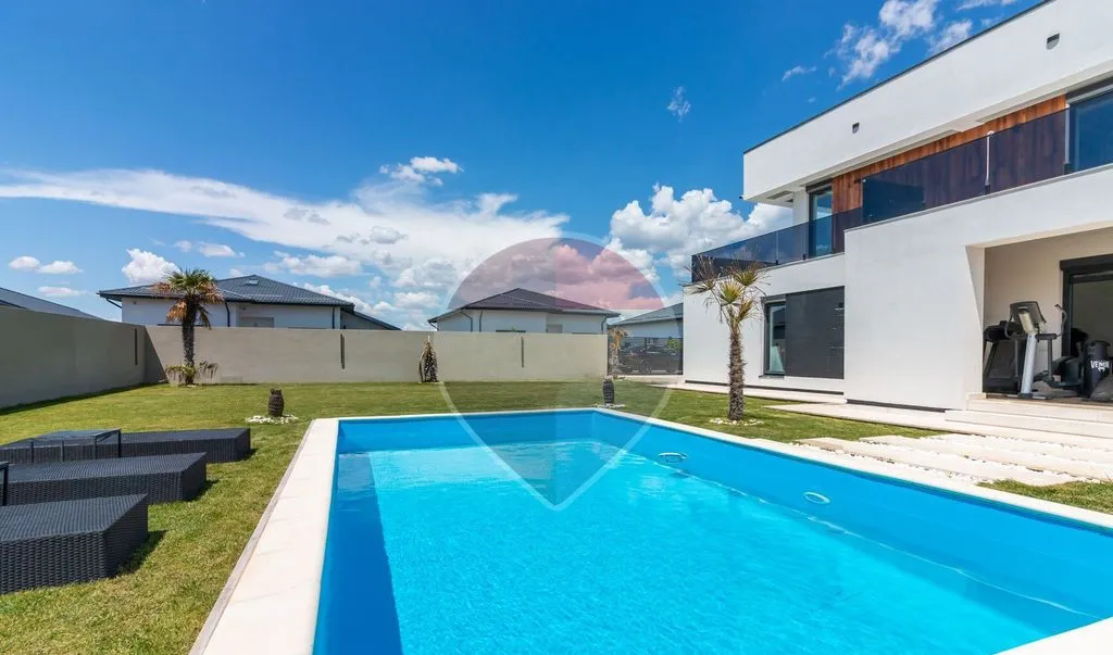 Vila premium cu piscina Balotesti Teren 800 mp