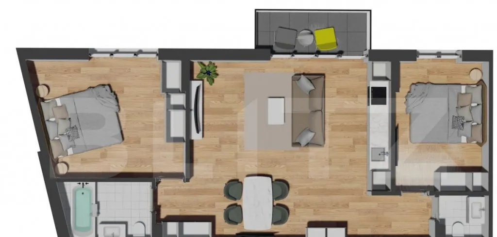 3 Camere 2 Bai tva Inclus Zona Vivo