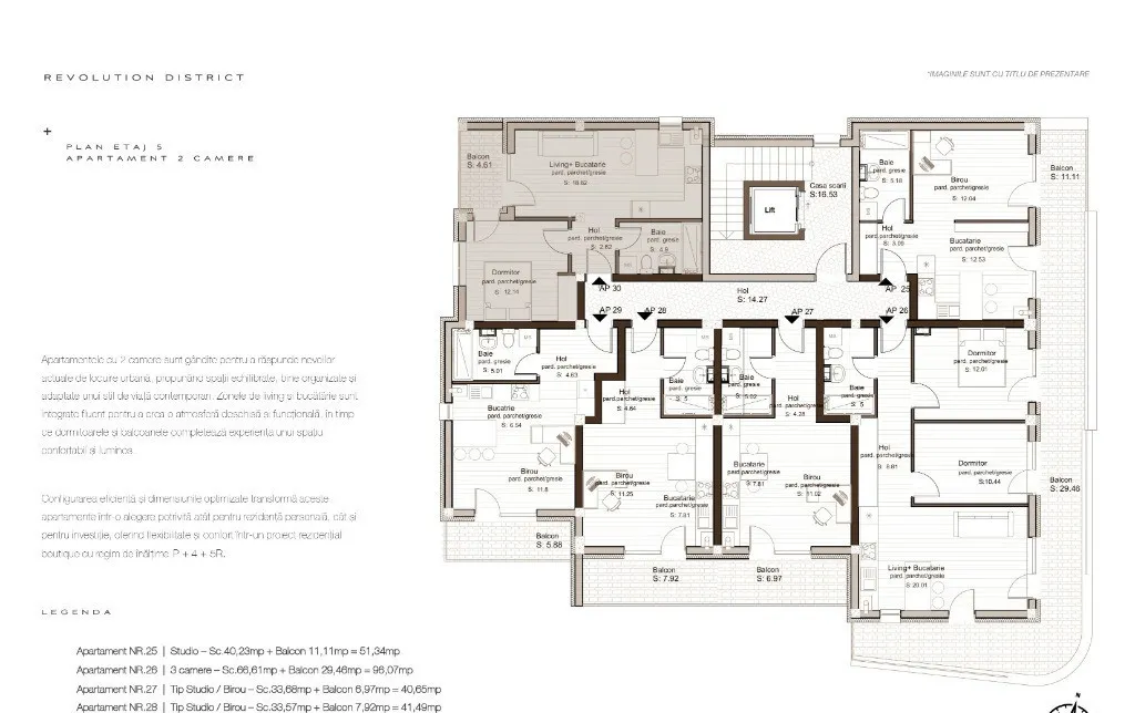 New Apartamente cu 3 camere str Mihai Eminescu 134E