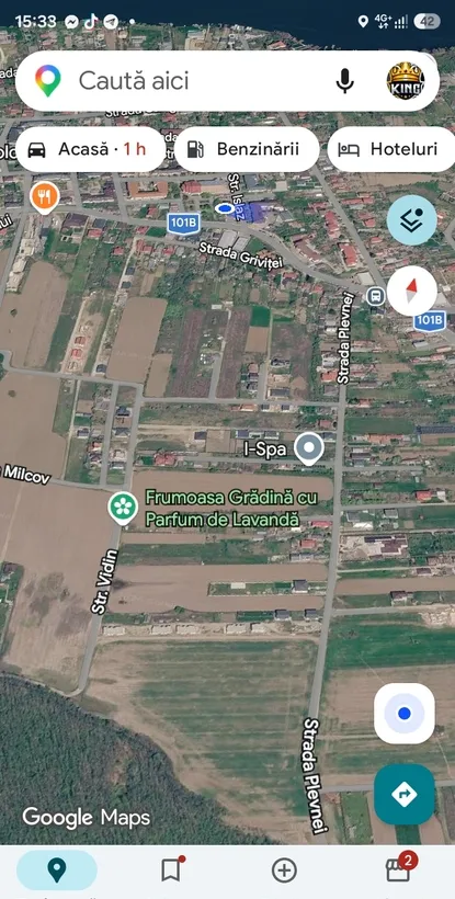 Teren 700 metri deschidere 40 metri Snagov 300 ml de primarie