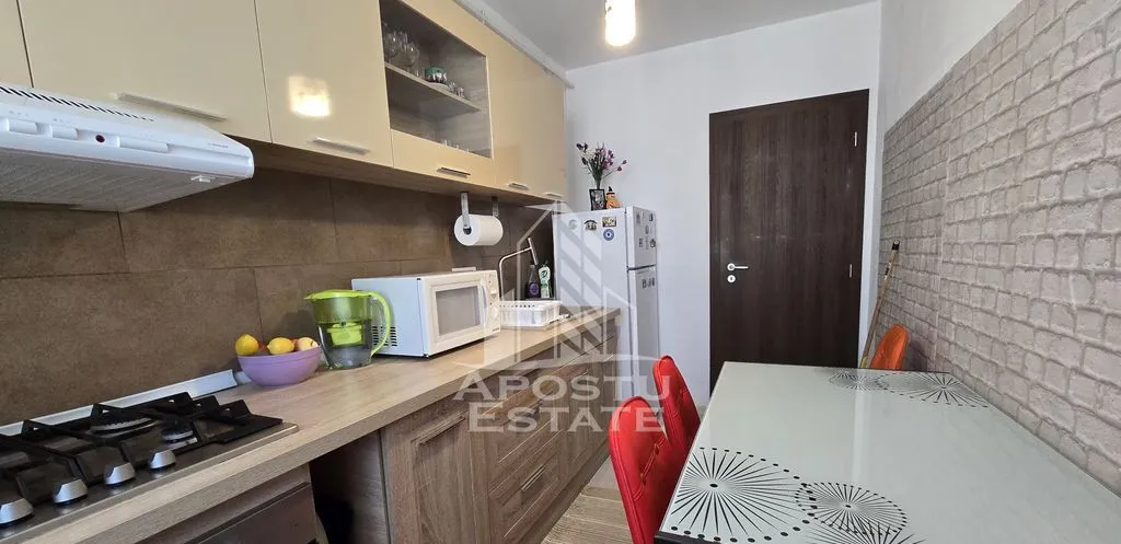 Apartament cu 1 camera de vanzare mobilat decomandat Giroc la asfalt