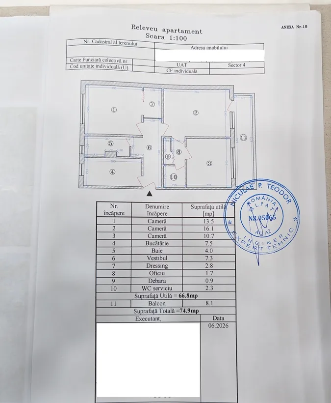 Tineretului vanzare ap 3 cam sporit