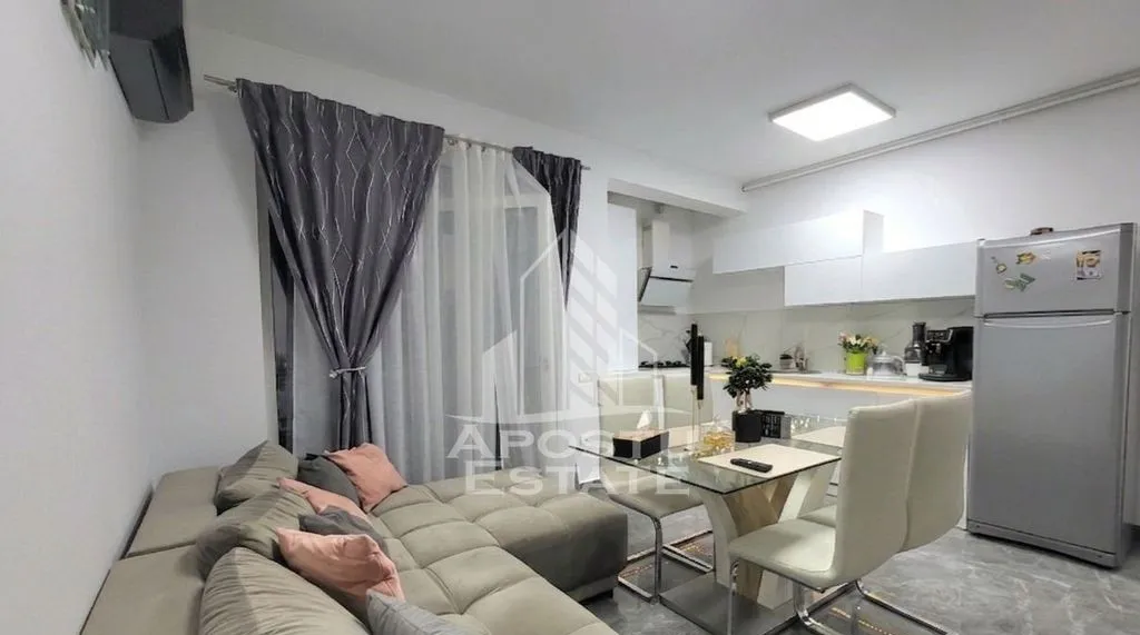 Apartament cu 3 camere mobilat si utilat modern Dumbravita etaj 1