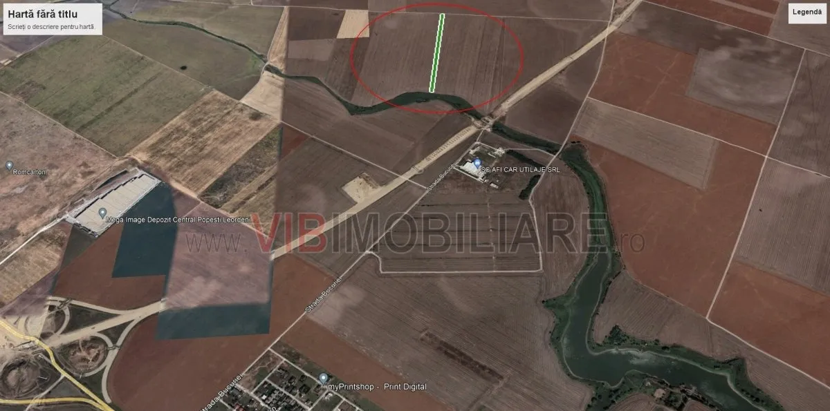 Glina Strada Bucuriei teren extravilan suprafata 14 400 mp