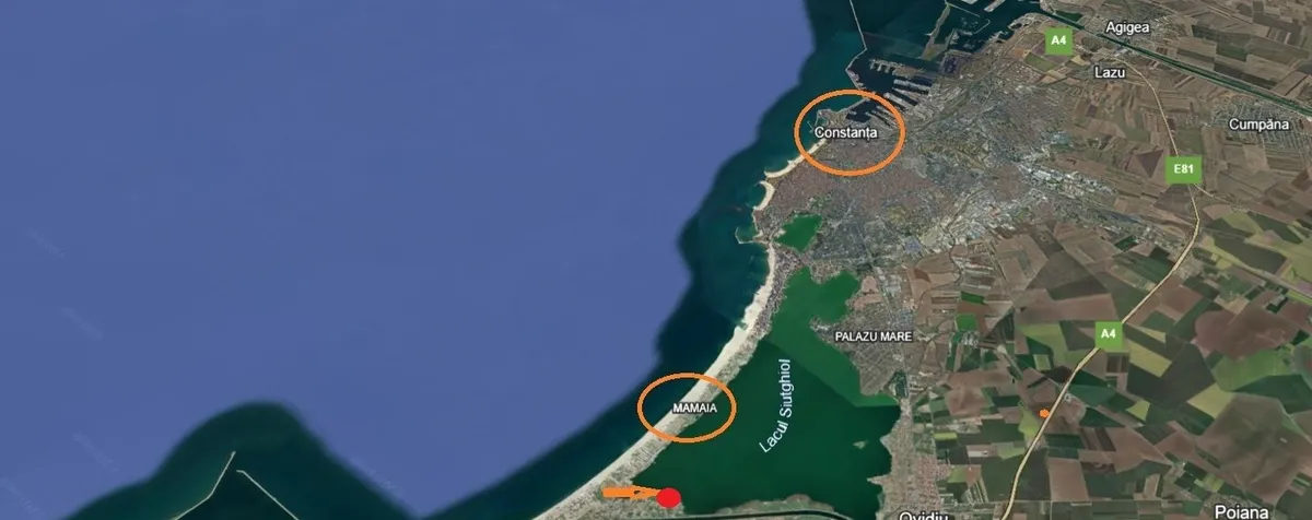 Vedere directa Lac Mamaia pretabil proiect horeca P 4E