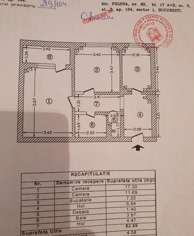 Dorobanti oferta rara Apartament cu 2 camere in zona Stefan cel Mare