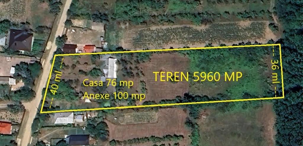 Casuta de la tara teren 5960 mp comuna uda jud arges