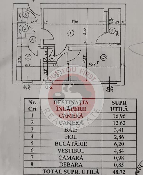 Drumul Taberei Apartament 2 camere Decomandat 53mp B11162