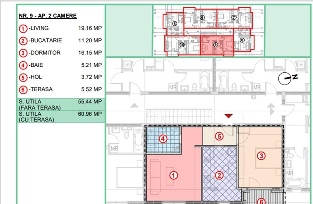 Popesti Leordeni Primarie 2 cam dec et 1 61 mp langa stb finalizat mutare rapida