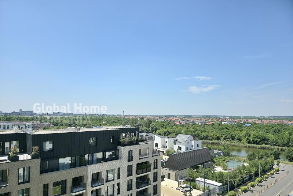 H Pipera Lake Porsche Nord open view 3 rooms penthouse terrace 16sqm