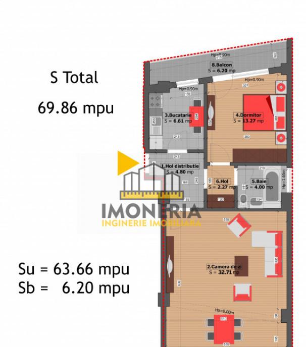 2 camere parcare 200m metrou 0 comision 550m parc 33mpu Liv