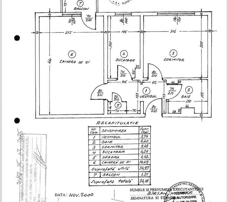 2 camere Brancoveanu decomandat