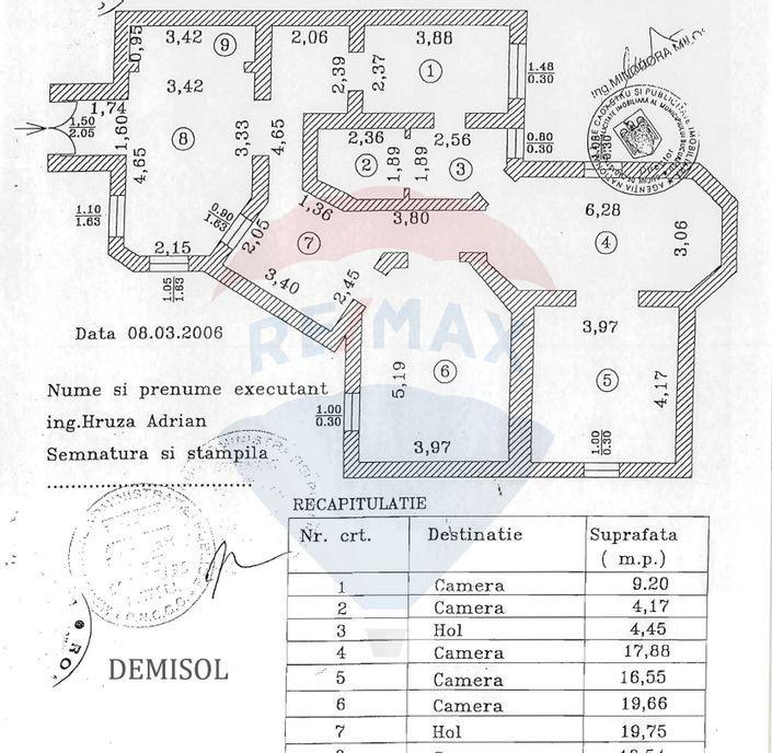 Spatiu de birouri/comercial demisol parter/P E M 250