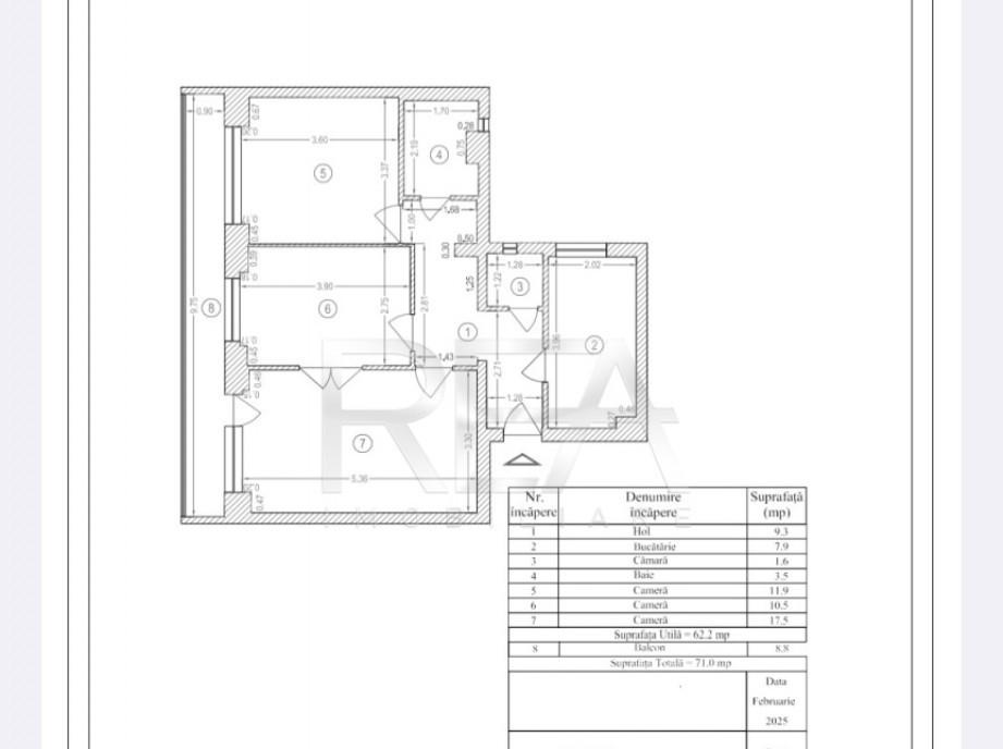 3 camere decomandat et 6/10 Drumul Taberei
