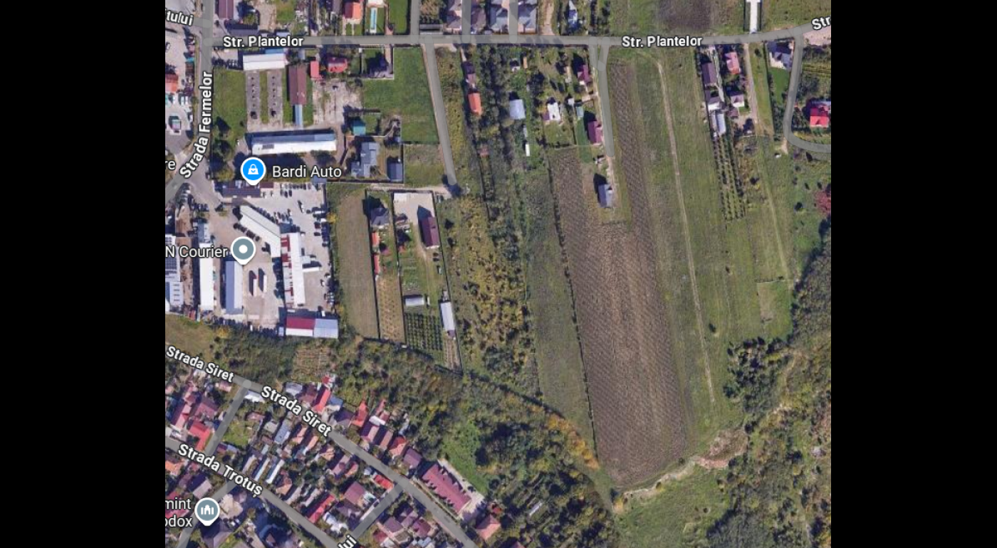 Teren intravilan Piatra Neamt Plantelor pentru constructii