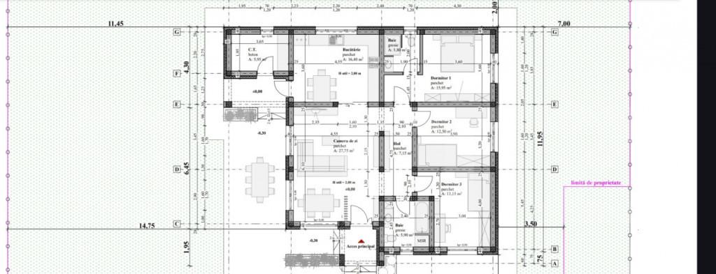 Casa de 110mp 700 mp teren zona Sf Ilie Nou